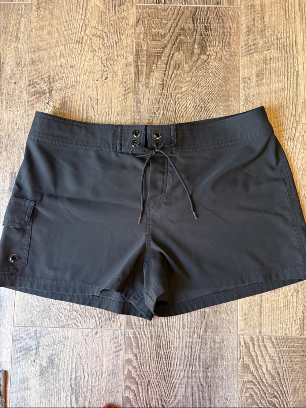 JAG Black Lace-Up Active Swim Shorts